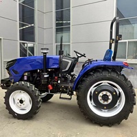 Tracteur agricole 4x4 de 50 CV, normes d'émission Stage V et Stage II, avec cabine et chargeur frontal pour travaux agricoles