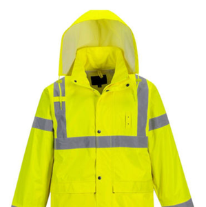 Ropa de Lluvia de Seguridad Reflectante de Alta Visibilidad para Ambientes Exteriores Lluviosos, Ropa de Lluvia de Alta Resistencia y Alta Visibilidad para la Construcción - Product Image 2