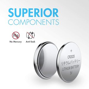 Ce chứng nhận 3V trạng thái rắn CR2032 lithium cell button pin 240mAh đồng hồ điều khiển từ xa Gói 5 cái/vỉ - Product Image 6