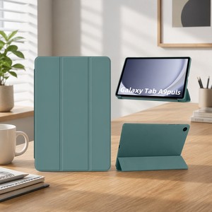 Étui intelligent en cuir PU pour Samsung Galaxy Tab A9 Plus 11 pouces (2023) - <span class=keywords><strong>Housse</strong></span> <span class=keywords><strong>de</strong></span> <span class=keywords><strong>tablette</strong></span> antichoc en TPU souple avec fonction veille/réveil automatique - Product Image 2