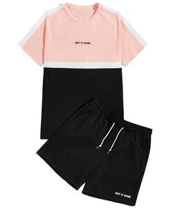 Ropa de exterior barata al por mayor, ajustada y holgada, para hombre, camiseta personalizada para gemelos, conjunto familiar, <span class=keywords><strong>camisetas</strong></span> a juego con pantalones cortos - Product Image 3