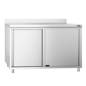 Armario de Acero Inoxidable PREMIUM - 1200x800mm - con Puertas Corredizas y Base Elevada - Product Image 3