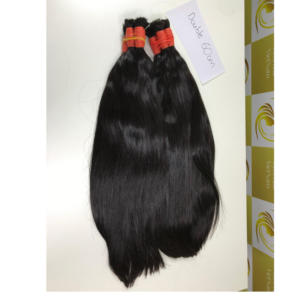 Extensiones de cabello a granel, extensiones de cabello virgen natural, natural, Remy, recto, venta al por mayor, doble dibujado, vietnamita, sin procesar, gran stock - Product Image 4