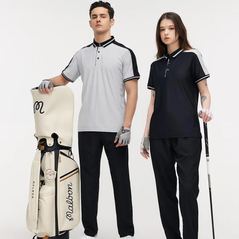 wholesale low MOQ custom color block breathable quick drying golf shirt slim fit high elastic men women's sports polo shirts