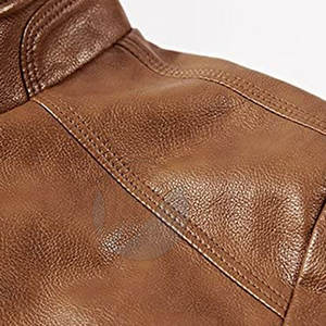 2024 ventes directes d'usine sur mesure hommes véritable peau de mouton veste en cuir haute rue Style fermeture éclair bas quantité minimale de commande hiver - Product Image 3