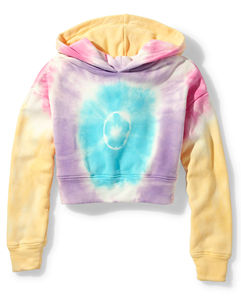 Fabricant personnalisé Vente en gros Tendance Cropped Tie Dye Sweat à capuche en coton anti-boulochage Confortable Top Vente Cropped Tie Dye Sweat à capuche - Product Image 3
