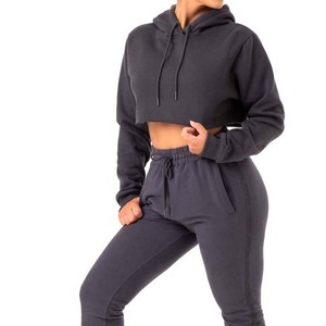 เสื้อกีฬาแบบสวมหัวมีฮู้ดของผู้หญิงเสื้อครอปมีฮู้ดเสื้อสเวตเตอร์สั้นซับในฤดูใบไม้ร่วงและฤดูหนาวสินค้ามาใหม่2025 - Product Image 6