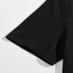 Camiseta de cuello redondo bloqueada de Color para hombre, camisetas personalizadas de alta calidad, ropa de calle, camiseta de soporte de moda - Product Image 4