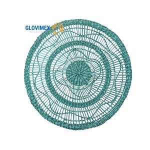 Haute bonne qualité Jute jonc de mer plaque ronde décor Table napperon traditionnel fabriqué à la main fête décor luxe - Product Image 3