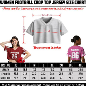 USA Crop Top Jersey 3D Custom Name Number Streetwear Mesh Football Shirt with UV Protection & Breathable Polyester Fabric - Product Image 2