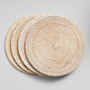 Napperons ronds en rotin robustes tissés à la main vietnamiens pour la décoration de la maison: améliorations élégantes de la table à manger - Product Image 5