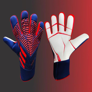 Guantes de Portero de Fútbol Profesionales Personalizados con Fuerte Agarre, Palma de Látex Alemán y Correa Extraíble de Cuero - Product Image 1