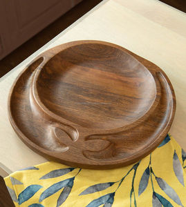 ถาดเสิร์ฟทำจากไม้ทำมือหรูหราสำหรับเสิร์ฟกาแฟชาที่บ้านเพื่อความบันเทิงและตกแต่ง - Product Image 6