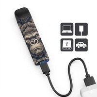 Briquet jetable personnalisé en métal, coupe-vent, léger, de poche, à flamme torche pour le camping en extérieur et les cigares