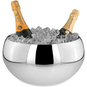 Creative Large Hammered Stainless Steel Eco-Friendly Modern for Wine Cooler Bowl Removable Lid Handles Barware Beverage - Product Image 2