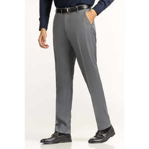 Pantalones de Vestir para Hombre, Corte Regular, Formales, de Negocios, con Decoraciones de Cremallera, Cintura Media, Corte Recto, Worsted, Seda de Hielo, Tallas XL a 4XL, de Colores - Product Image 5