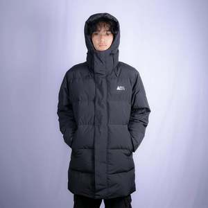 Navigate Ultra Long Veste Col Capuche Surdimensionné Réversible Puffer Chaud Coton Cachemire Imperméable Tricoté Blouson Uni - Product Image 5