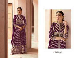 Ropa Étnica de India y pakistaní, trabajo pesado de Georgette de imitación, bordado, Salwar, Kameez con Dupatta, suministro de fábrica al por mayor - Product Image 2