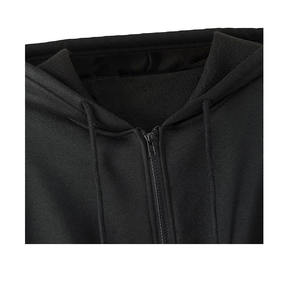 Sudadera con Capucha Negra con Cierre para Hombre, Elegante, con Diseño de Pedrería Llamativo, Ropa Casual de Invierno, Transpirable y de Secado Rápido, 2025/2026 - Product Image 3
