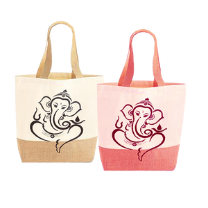 Bolsa de yute grande de compras impresa de moda hecha en India precio barato producto de alta calidad fabricado por EWB - Product Image 3