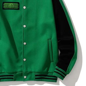 2025 nouvelle mode à la mode hiver veste pas cher en cuir Lettermen avec col à capuche Top vente Design pour hommes - Product Image 6