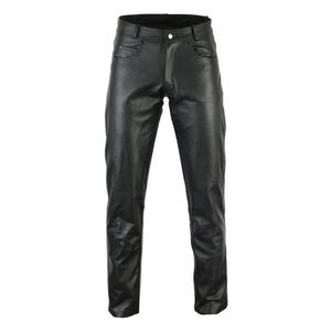 Personalizar nuevo estilo moto pantalones de cuero hombres y mujeres pantalones de carreras de cuero con cadenas pantalones de cuero de vaca para niños - Product Image 5