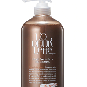 L'ODEURLETTE en ANGLERIE COLORFIT WARM FOREST HAIR SHAMPOO Fabriqué en Corée 1000ml Bain capillaire adoucissant et lissant - Product Image 1