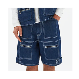 Marque privée personnalisée de haute qualité Short en jean évasé lourd pour hommes Short en jean - Product Image 1