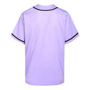 Maillot de baseball à manches courtes personnalisé chemise d'entraînement en maille respirante avec bouton d'ajustement confortable uniforme d'équipe vêtements de sport - Product Image 2
