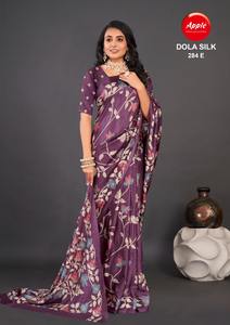 Dola Silk Saree สำหรับผู้หญิงเครื่องแต่งกายแบบชนเผ่าที่สง่างามพร้อมดีไซน์เสื้อชิ้นที่สมบูรณ์แบบสำหรับทุกโอกาส - Product Image 5
