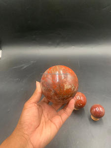 Venta al por Mayor de Gemas Naturales de Jaspe Rojo de Indonesia de Alta Calidad, Forma de Esfera, Cristal Curativo Artesanal, Tamaño 5 cm - Product Image 3