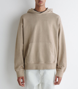 Hombres de gran tamaño lavado con ácido sudaderas con capucha de peso pesado de algodón Streetwear pulóver sudaderas a granel personalizado en blanco al por mayor - Product Image 2