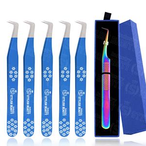 Nuevo Juego de Pinzas para Pestañas con Caja de Regalo de Lujo, Herramientas de Extensión de Pestañas al por Mayor para Profesionales - Product Image 1