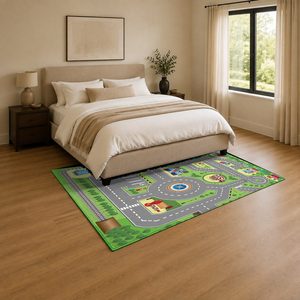 <b>RUGS</b> DEPOT LXDP-1038 Wholesale Multicolor Neutral Traditional Oriental Digital Printed Machine Washable Chenille <b>Rug</b> <b>Non</b> <b>Slip</b> - Product Image 3