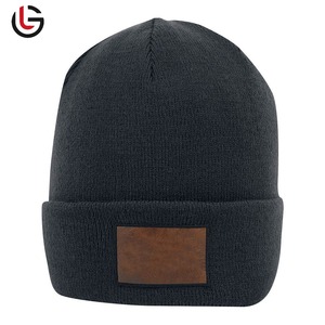Bonnet d'automne-hiver pour hommes et femmes, bonnet jacquard tricoté à revers et tête de mort, vente en gros - Product Image 2