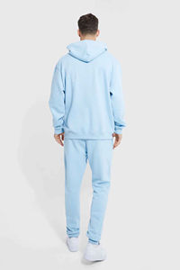 Survêtement 100% coton pour hommes à la mode pour l'hiver 2 pièces pulls avec sweats à capuche et couvertures de jogging - Product Image 5