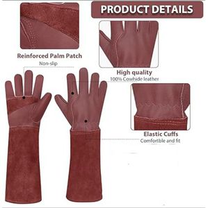 Haute qualité dur travail protecteur cuir gants de travail Protection contre la chaleur sécurité usage général thermique vache fendu gants de travail - Product Image 2