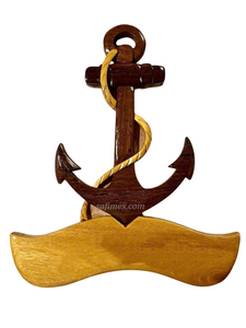 Placas de madera Placa de puerta sin letra patrón de Intarsia de alta calidad para exportación/Intarsia Placa de nombre artesanal de madera diseño personalizado - Product Image 5