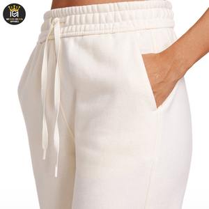 กางเกงวอร์มผ้าแคนวาสคุณภาพสูงสำหรับผู้หญิง 100% ผ้าฝ้าย สไตล์ลำลองสำหรับฤดูหนาว ทรงขาตรง สปอร์ต  รับสกรีนโลโก้ ระบายอากาศได้ดี - Product Image 2