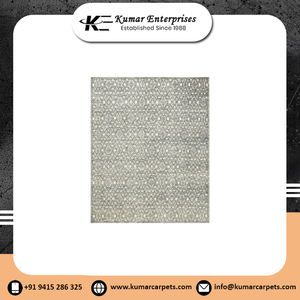 Juego de Alfombras de Área de Pelo Medio Antideslizantes, Bordadas a Mano, Modernas, Persas, de Lujo, de Seda de Bambú, con Técnica de Pelo Cortado Abstracto - Product Image 6