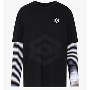 T-shirt double couche de haute qualité pour hommes Dernière conception T-shirt double couche Impression de logo personnalisé Coton Polyester - Product Image 4