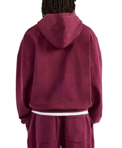 2026 Men's Winter Solid Streetwear Plus Size Jogging Gym Tracksuits High Quality Custom Logo <b>Tech</b> Fleece Polyester Hooded Front - Product Image 6