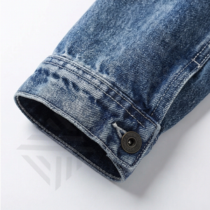 Veste en jean décontractée de haute qualité à col montant et à capuche, pour homme et femme, vêtements d'hiver, personnalisable, tendance, unisexe, vêtements d'extérieur tendance - Product Image 6