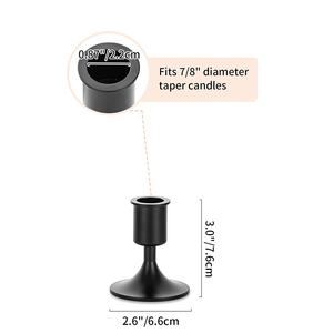 Bougeoir métallique de qualité superfine couleur noire bougeoir de qualité supérieure pour la décoration de la maison - Product Image 2