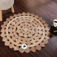 Tapis et Tapis Classiques Textiles de Maison Design Différent Tapis de Jute Tressé Extérieur Rond de l'Inde Tapis de Jute TEXTILES INDIENS H/L