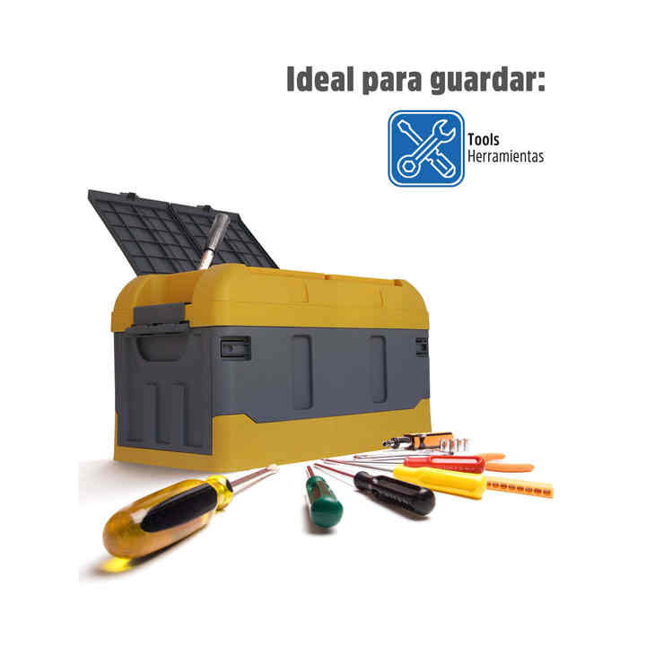 Foldable Tool Storage Box for Convenient Organization and Space Saving
