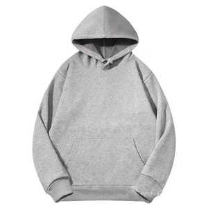 Sweats à capuche avec impression bouffante vierge sérigraphiée avec logo personnalisé 350gsm Sweat à capuche unisexe Streetwear uni pour hommes - Product Image 1