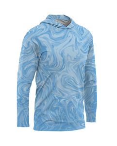 Wholesale Custom Design logo Polyester Sublimation UV Sun Protection Long Sleeve SPF UPF 50 Fishing <b>Shirt</b> With Hood - Product Image 4