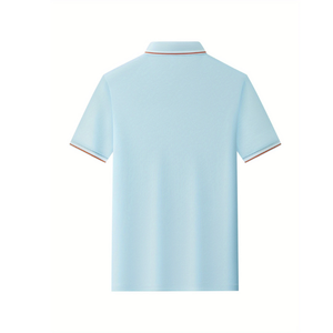 Polo de golf personnalisé OEM pour hommes, 100% coton, manches courtes - Product Image 2