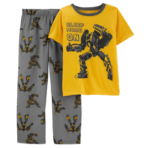 Vente en gros de pyjamas à manches courtes pour enfants de haute qualité, nouveau design d'été, barboteuse 100% coton, ensemble de pyjamas, bas Aop, taille libre T - Product Image 1